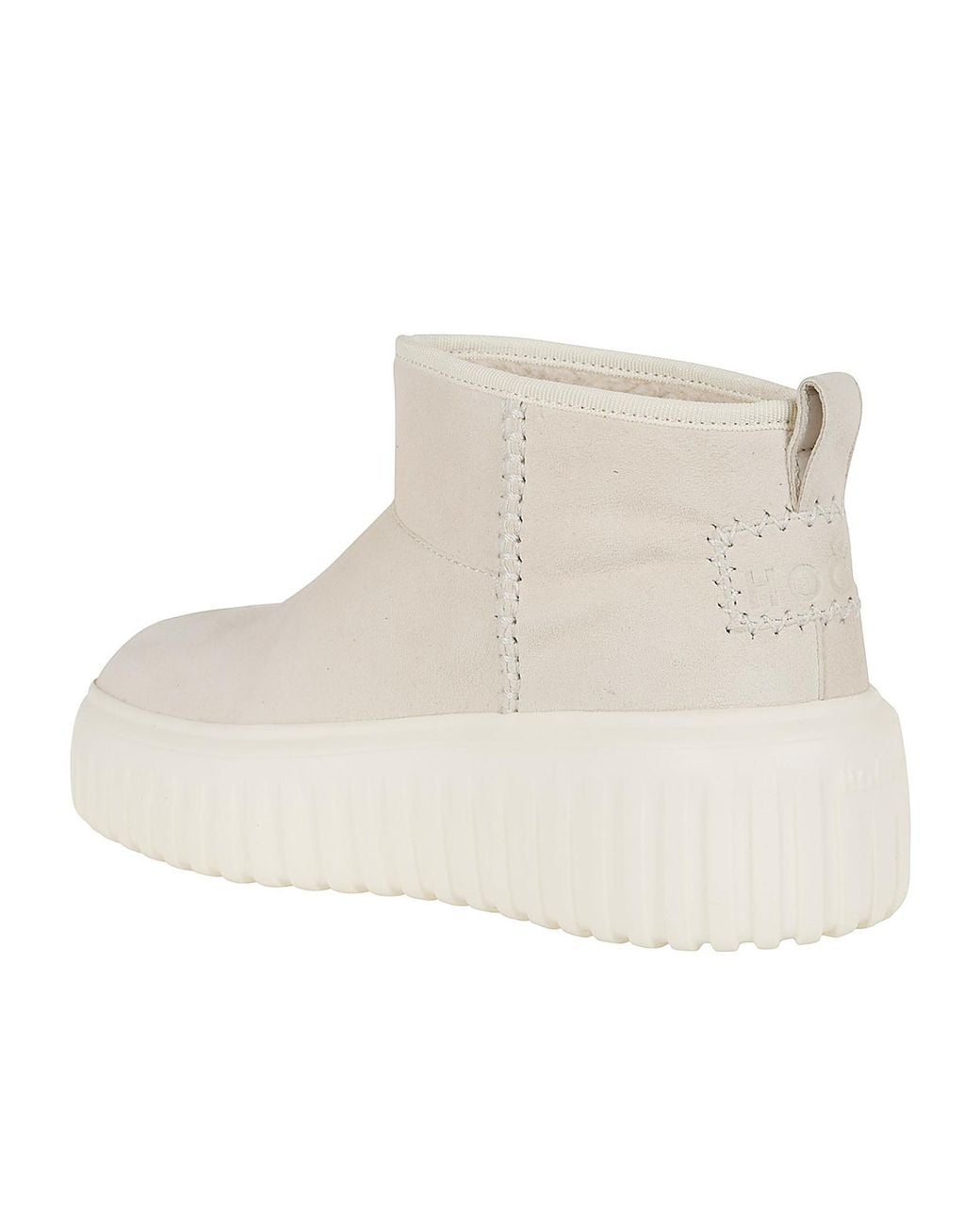 Hogan Natural Basso Round-Toe Boots