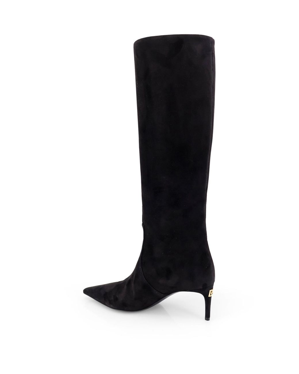 Dolce & Gabbana Black Pointed Toe Boots