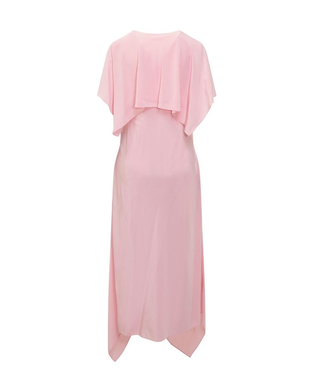 Stella McCartney Pink Draped V-Neck Dress