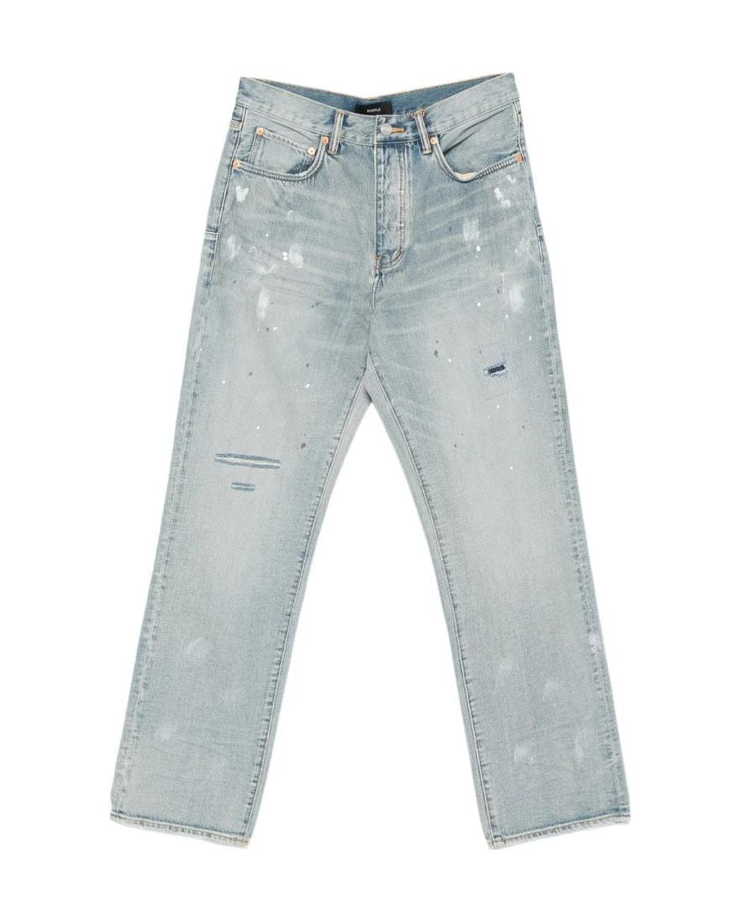 Purple Brand Blue Belt Loop Jeans for men
