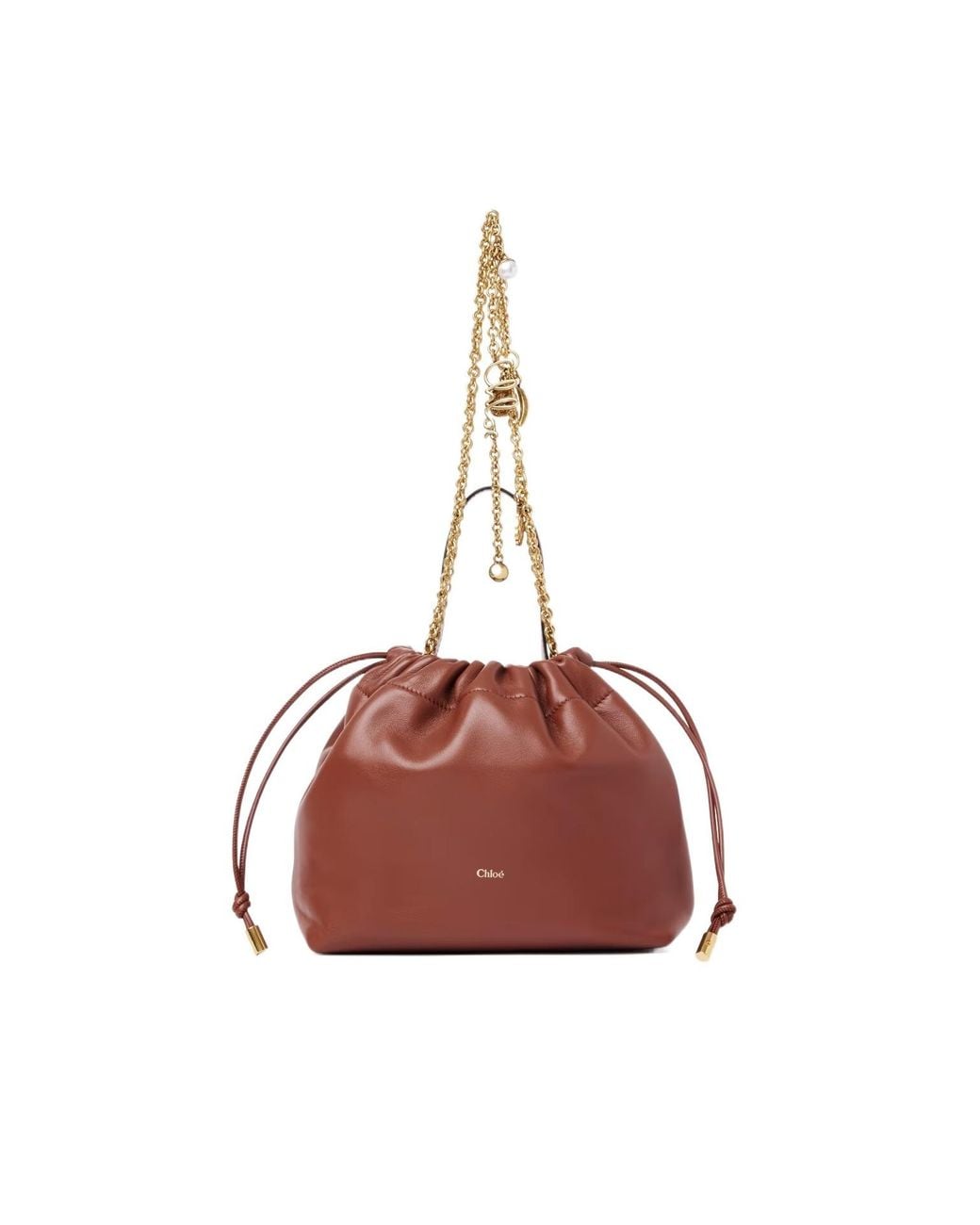 Chloé Pink Chloé Icons Mini Drawstring Shoulder Bag