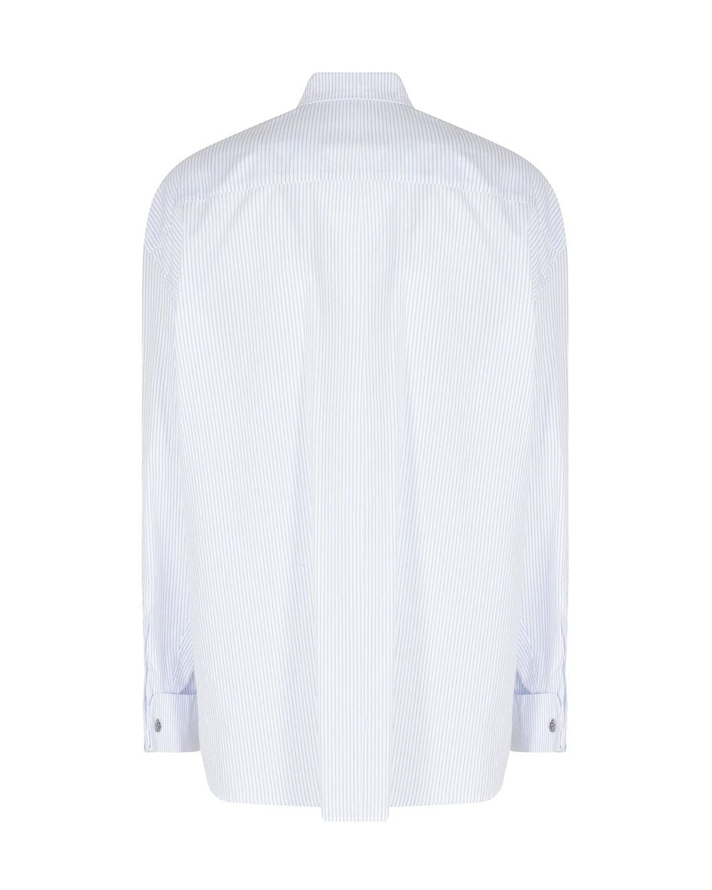 Dondup White Stripe Long-Sleeve Shirt