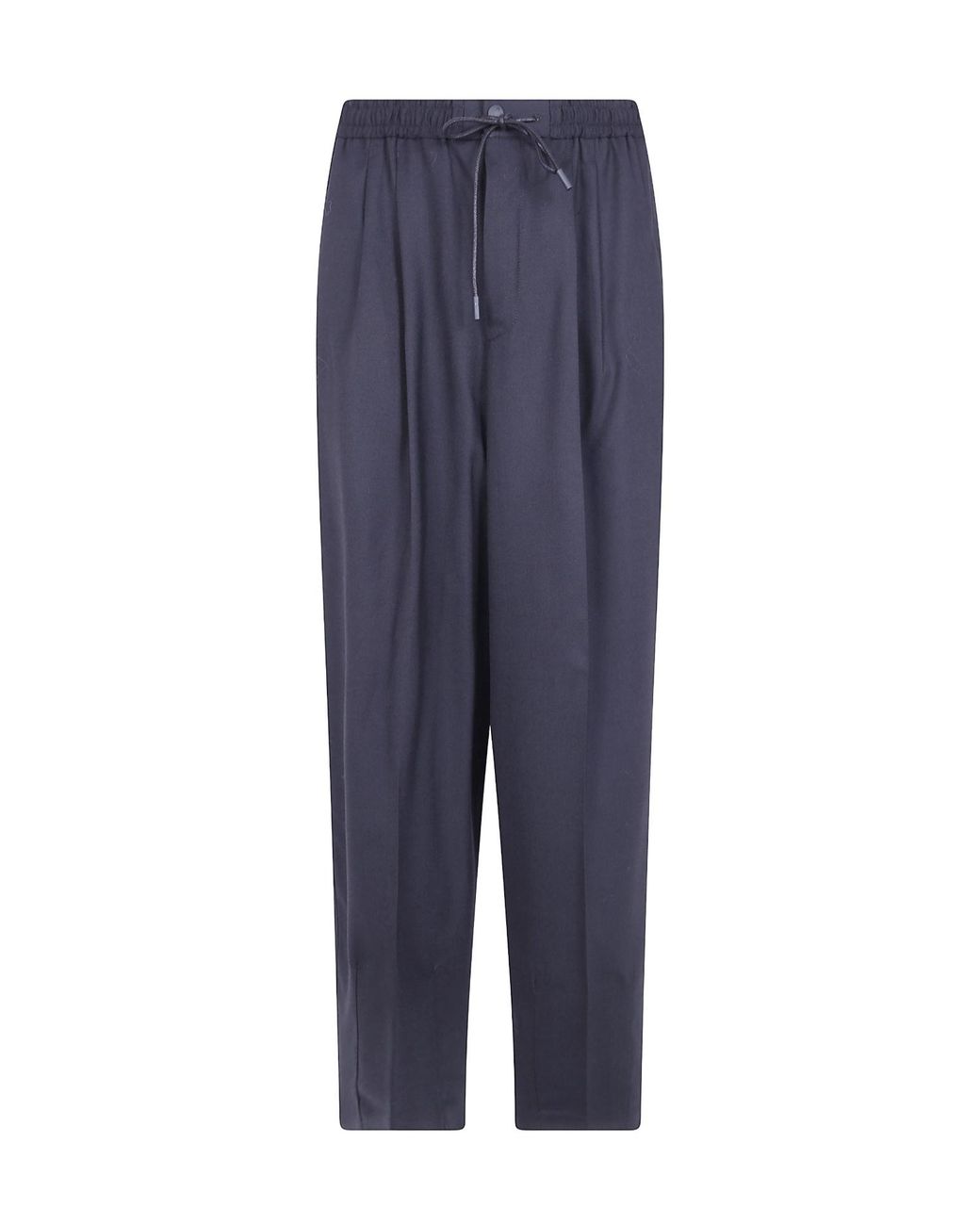 PT01 Blue Pleated Casual Trousers for men