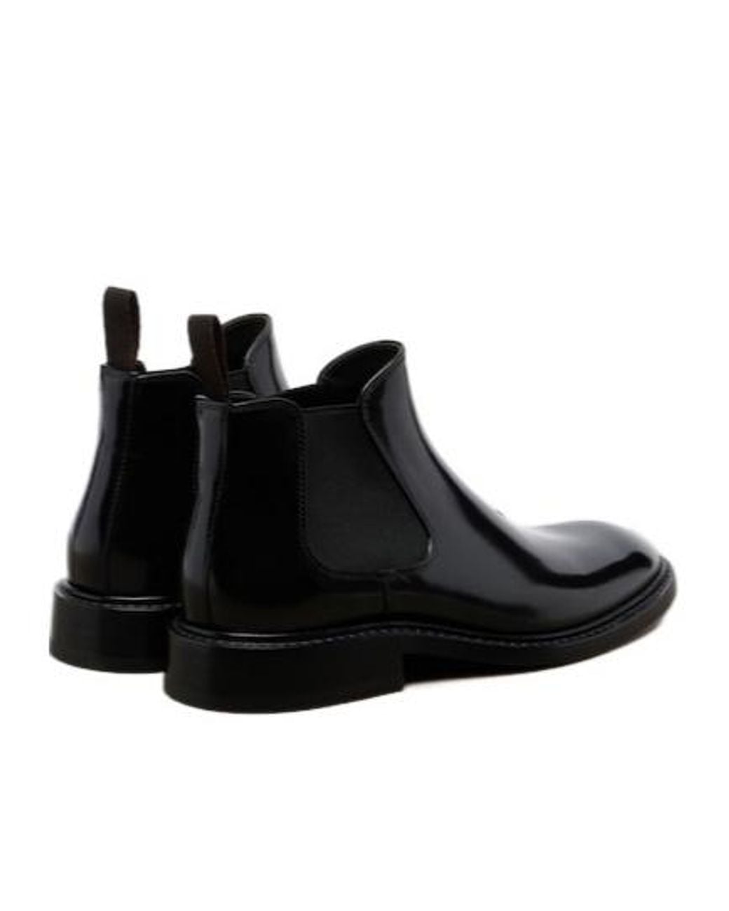 The Row Black Leather Chelsea Boots