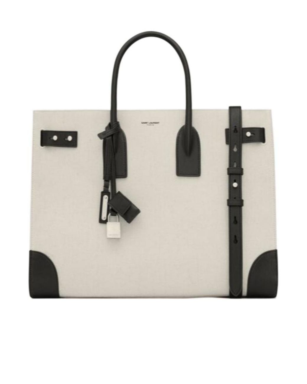 Saint Laurent Natural Sac De Jour Thin Large Tote Bag for men