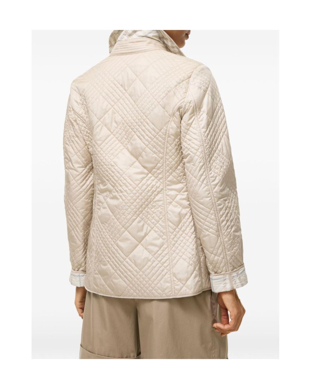Burberry Natural Fernleigh Quilted Jacket