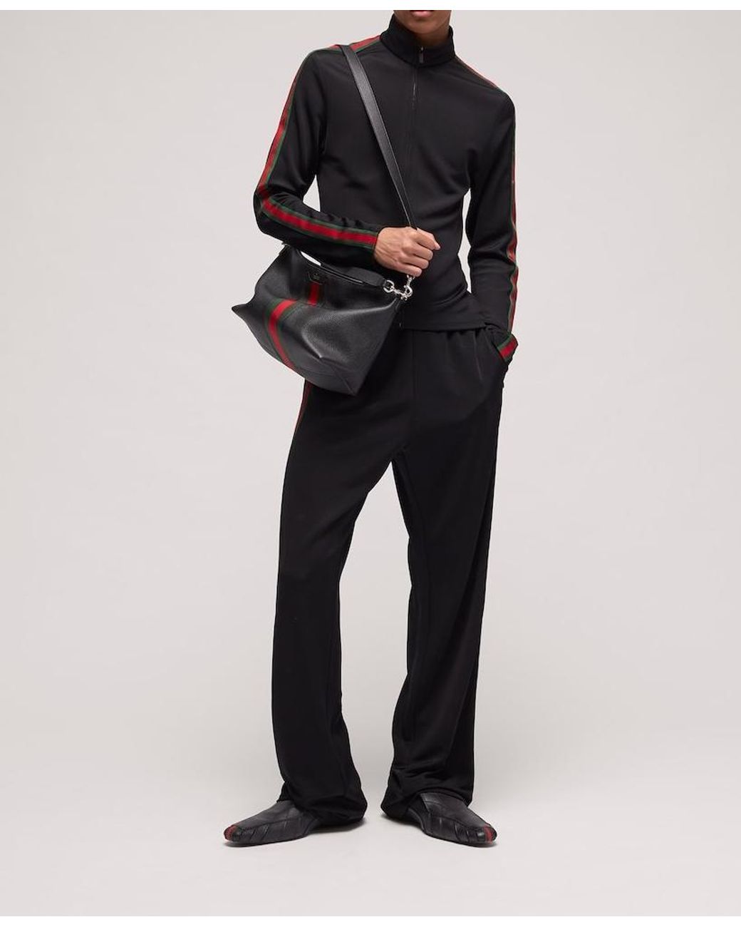 Gucci Black Web Trademark Small Crossbody Bag for men