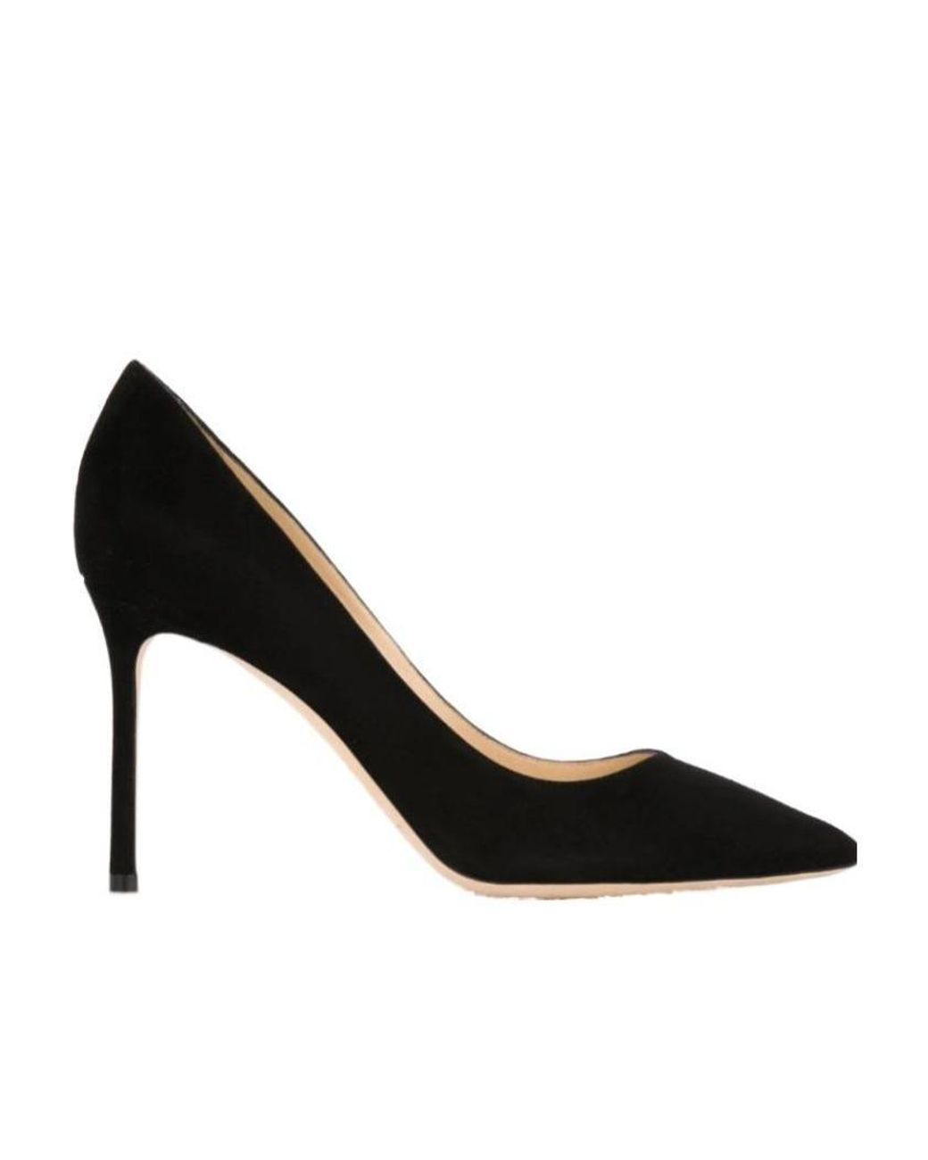 Jimmy Choo Black Romy 85 Slip-On Pumps