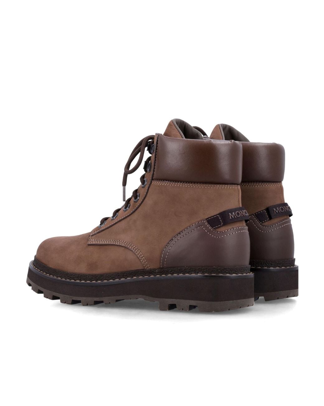 Moncler Brown Peka Trek Hiking Boots for men