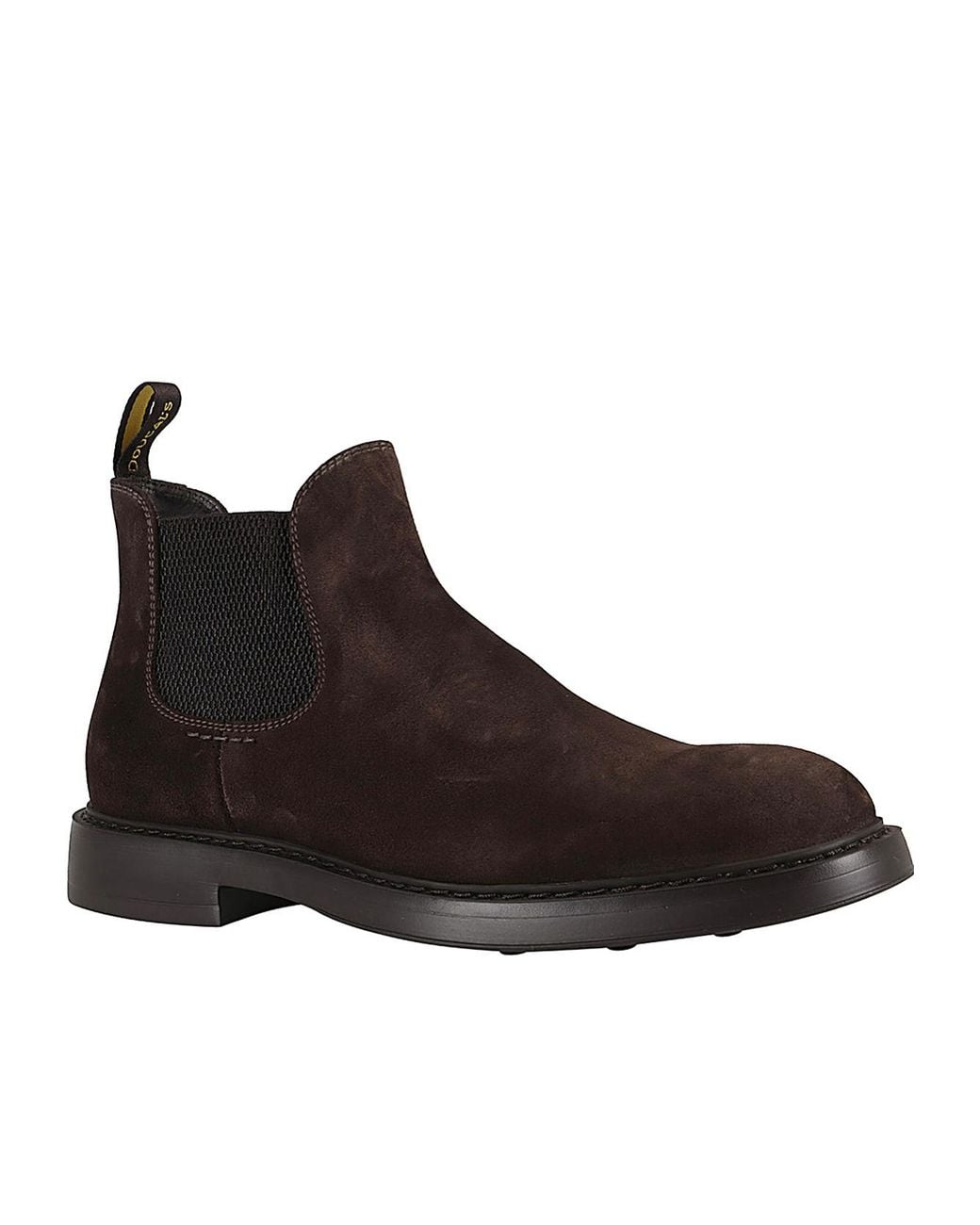 Doucal's Brown Chelsea Boots With Elastic Inserts for men
