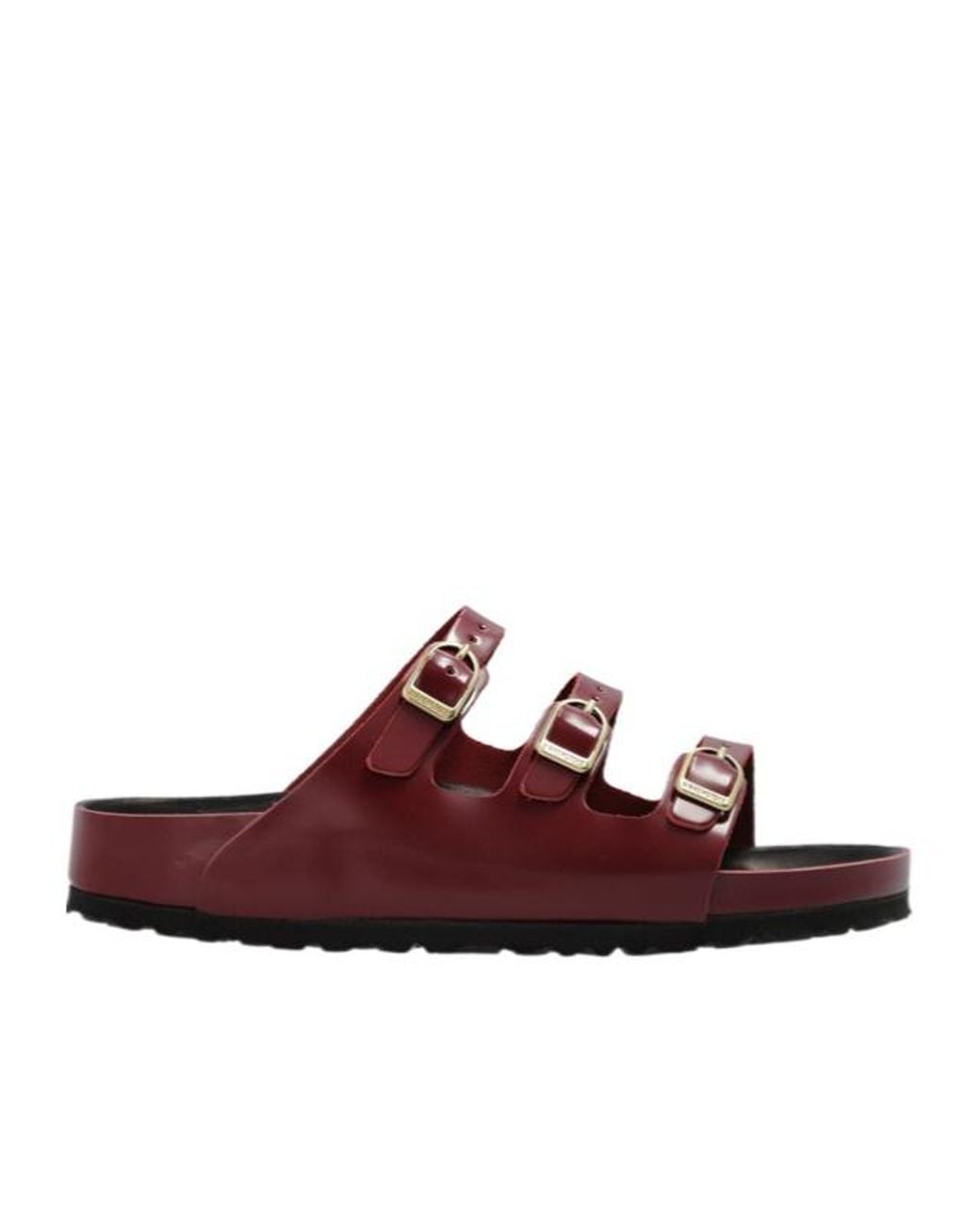 Birkenstock Brown Florida Fresh Triple-Strap Slides