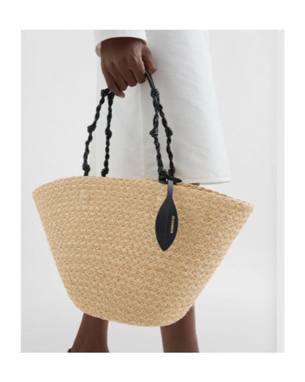 Jil Sander Natural Tangle Small Bucket Bag