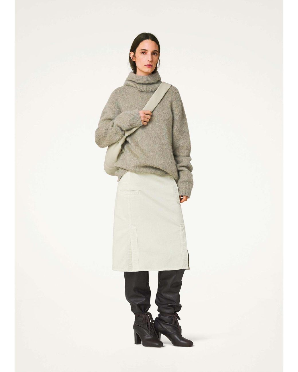 Lemaire Natural Crewneck Knitted Jumper for men