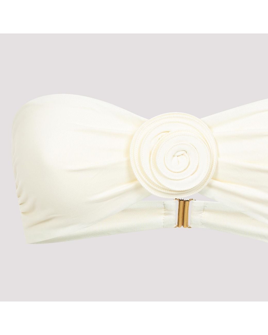LaRevêche White Vesna Bandeau Bikini