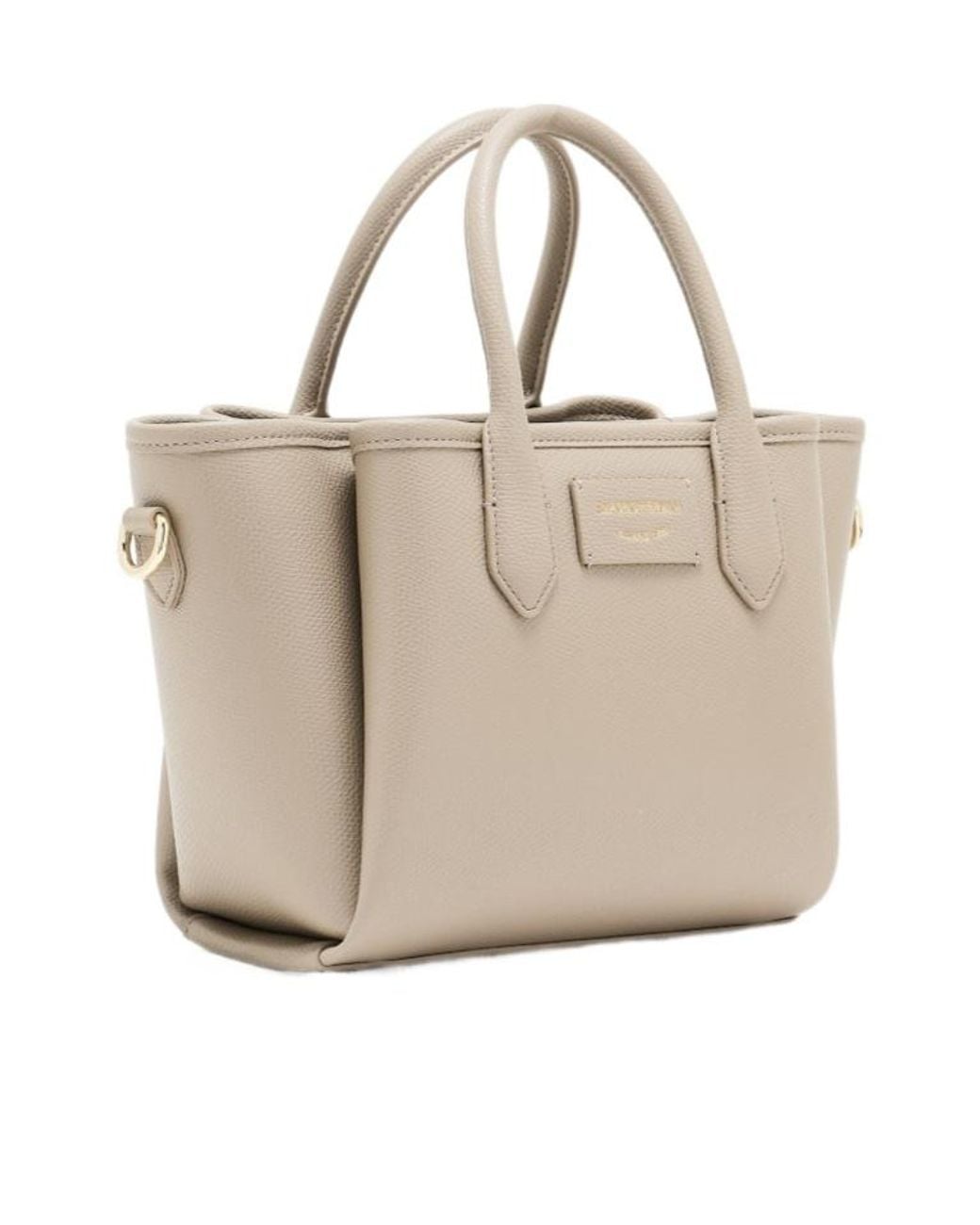 Emporio Armani Natural Logo-Plaque Tote Bag