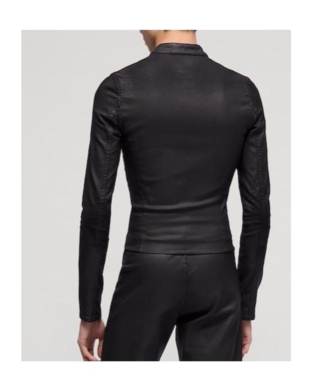 Gucci Black Coated Stretch Cotton Twill Denim Jacket for men