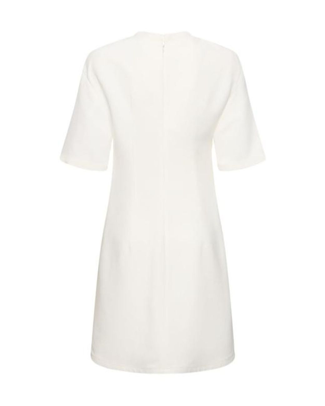 Valentino White Short-Sleeved Mini Dress