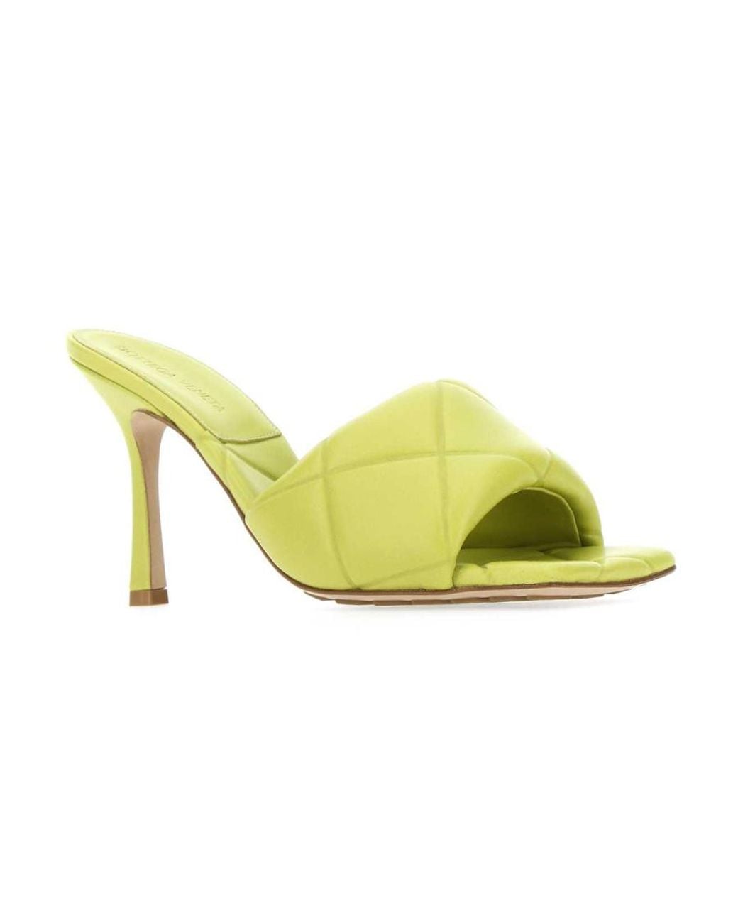 Bottega Veneta Yellow Bv Rubber Lido Sandals