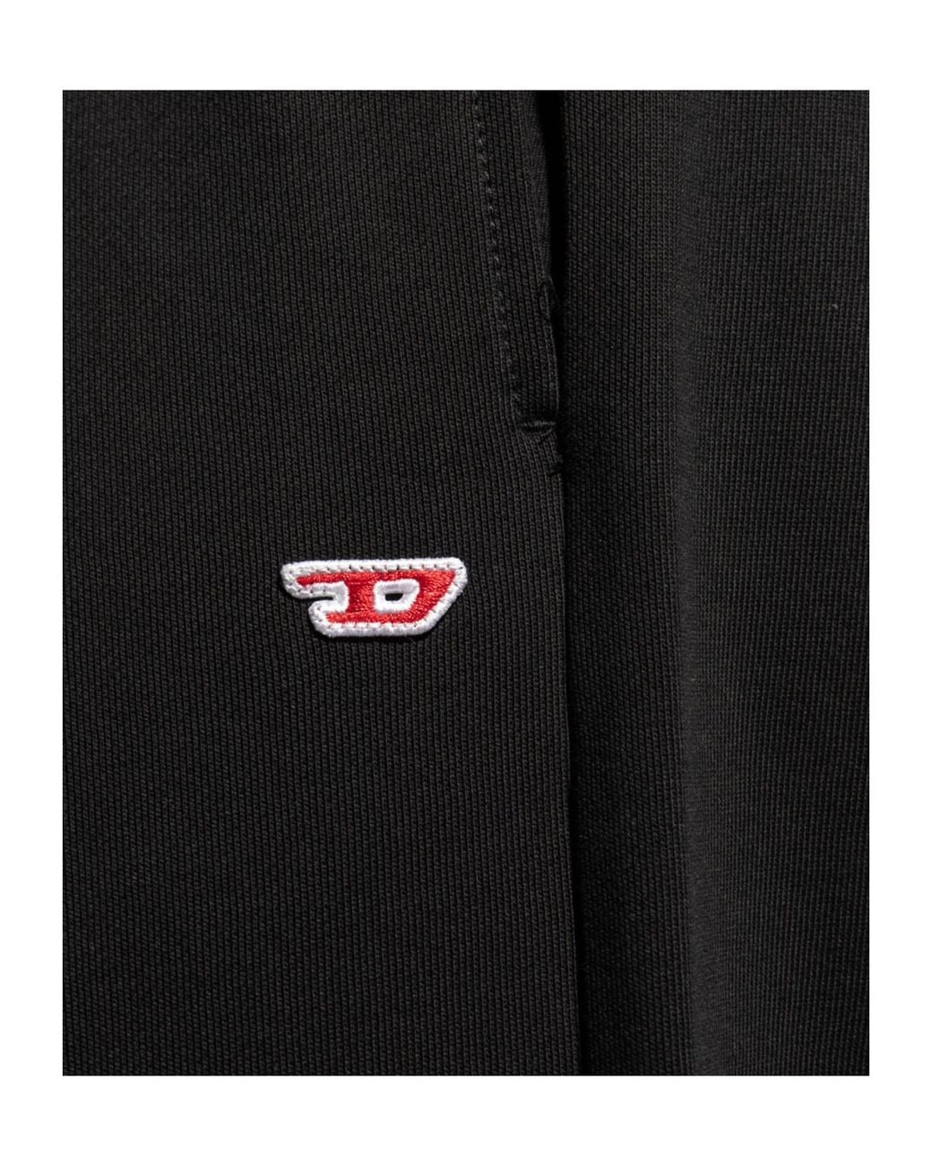 DIESEL Black P-Marky-D Logo Patch Sweatpants for men