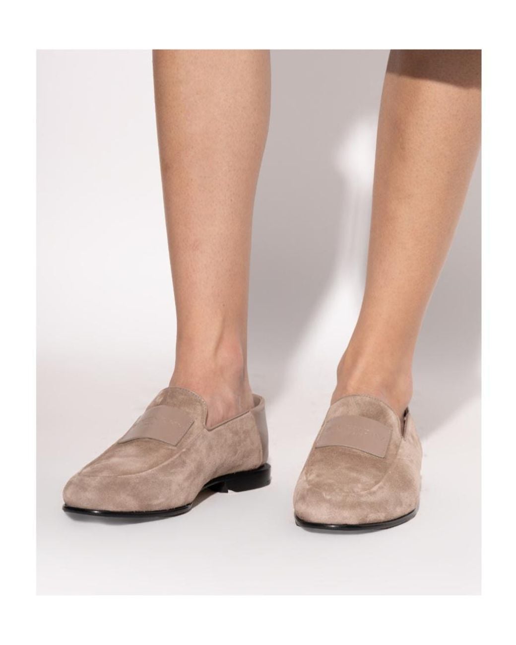 Givenchy Brown Label Slip-On Loafers
