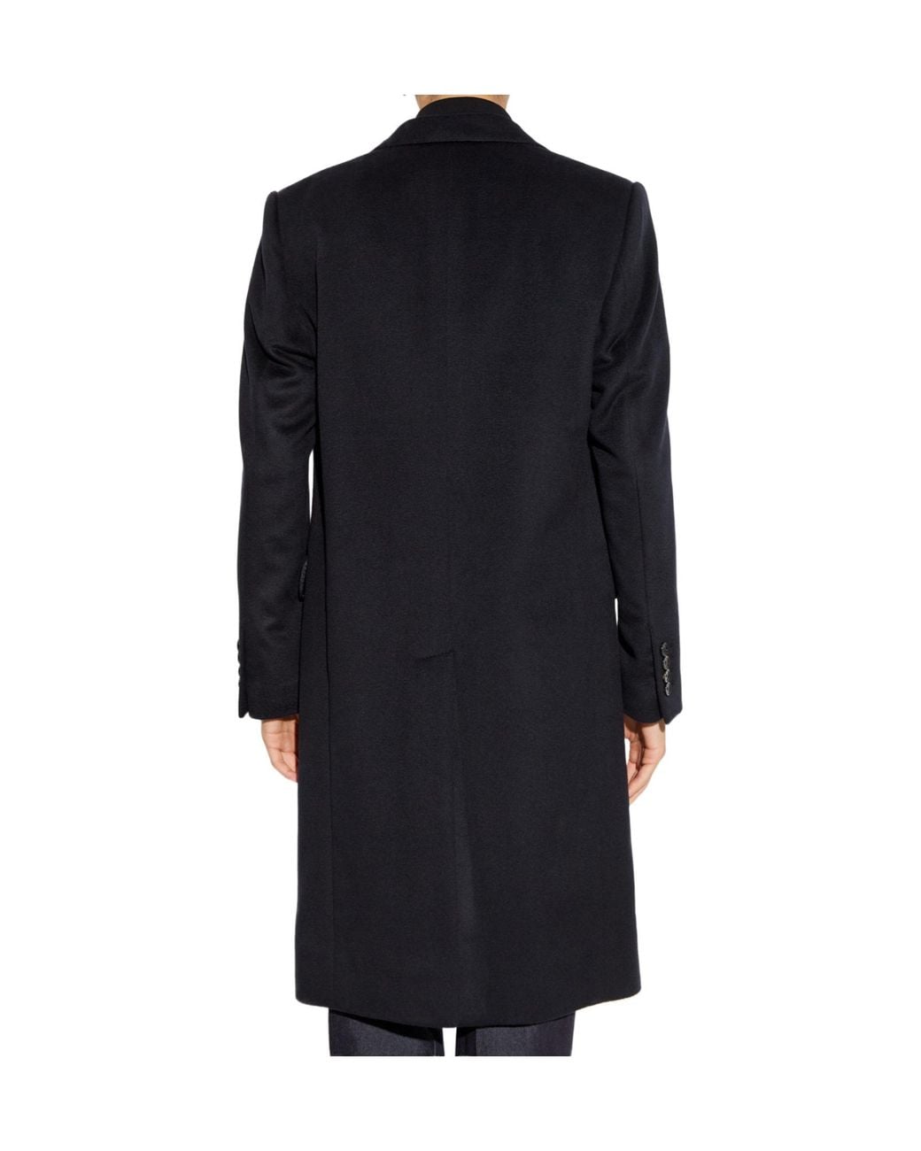 Dolce & Gabbana Blue Single-Breasted Coat for men