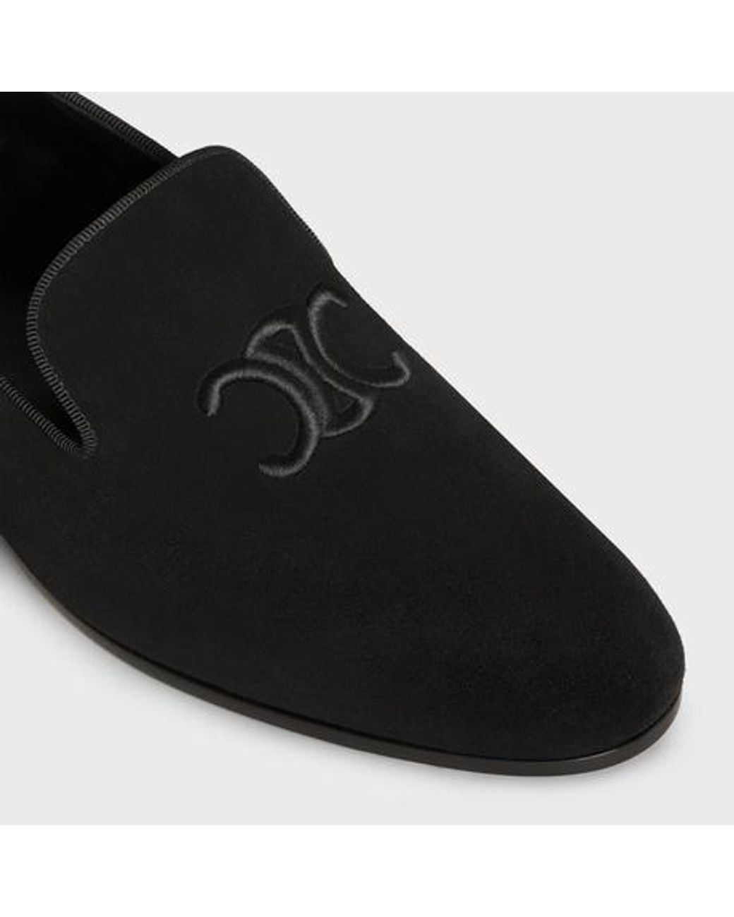 Céline Black Triomphe Slippers for men