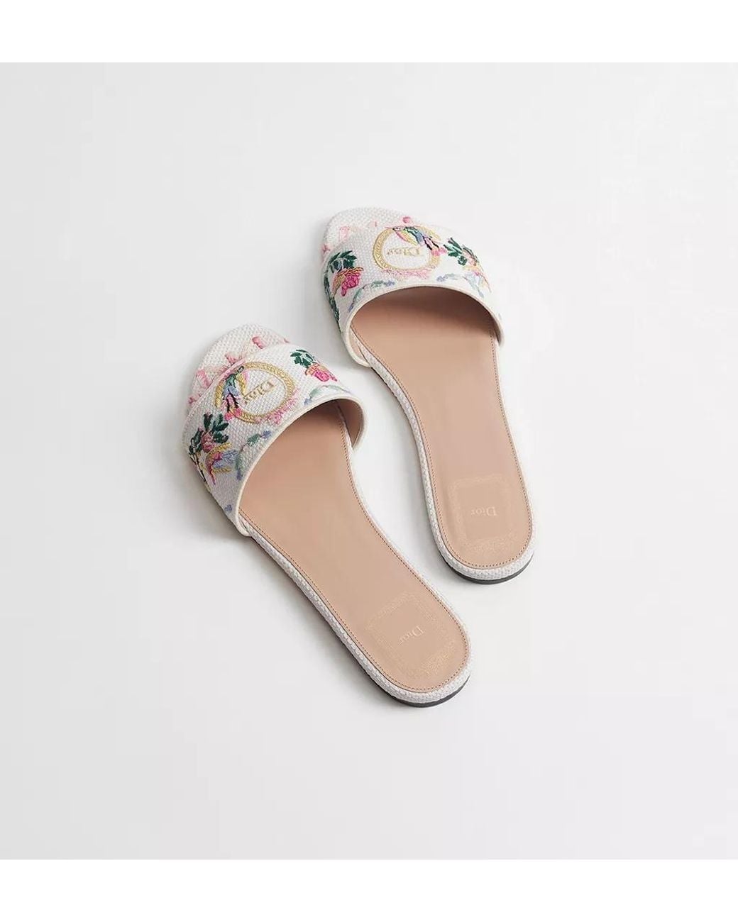 Dior White Qixi Médaillon Slide
