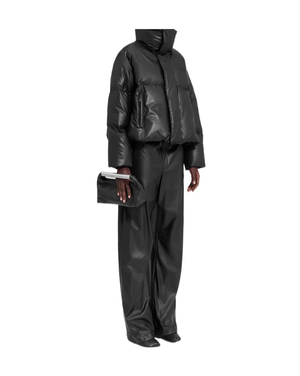 MM6 by Maison Margiela Black Padded Cropped Jacket
