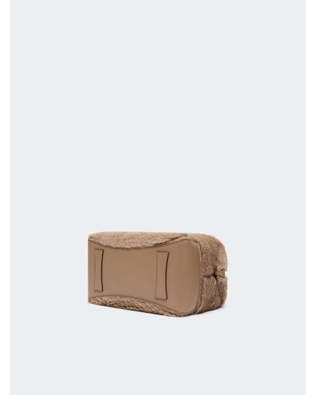 Max Mara Brown Teddy Large Boston Bag