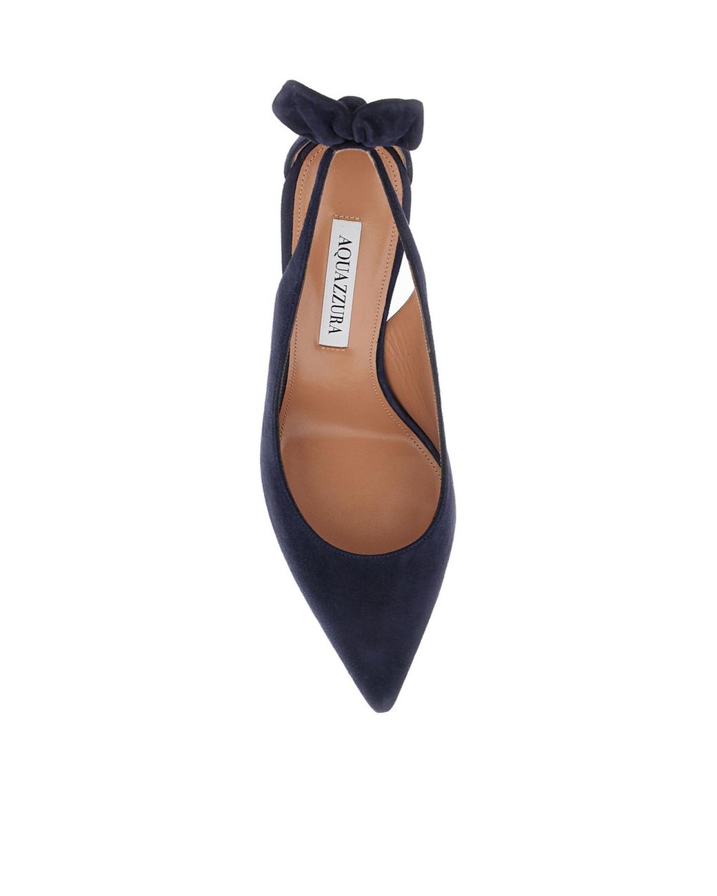 Aquazzura Blue Pumps Slingback Suede