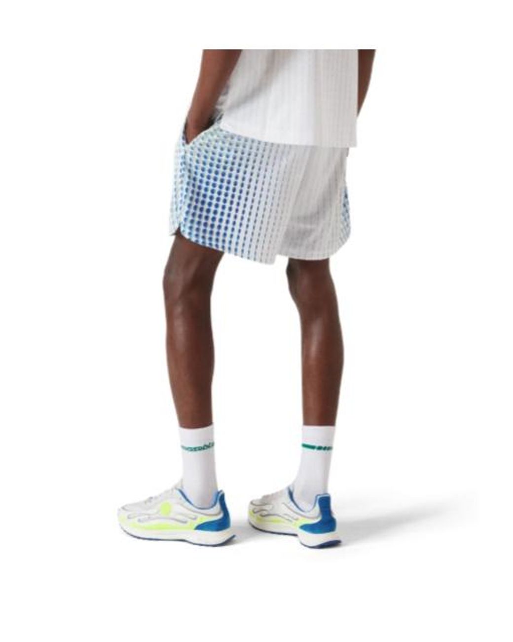 Casablanca Blue Geometric Print Technical Shorts for men