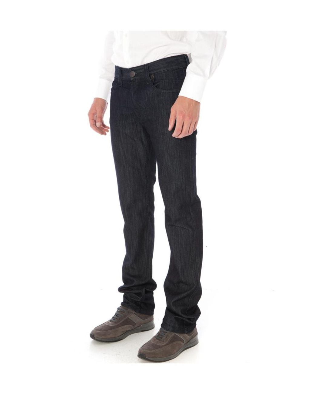 Armani Jeans Black Slim Cotton Jeans for men