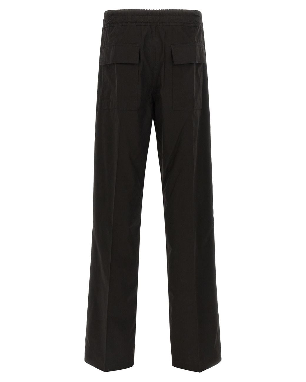 Rick Owens Black Dietrich Drawstring Pants for men