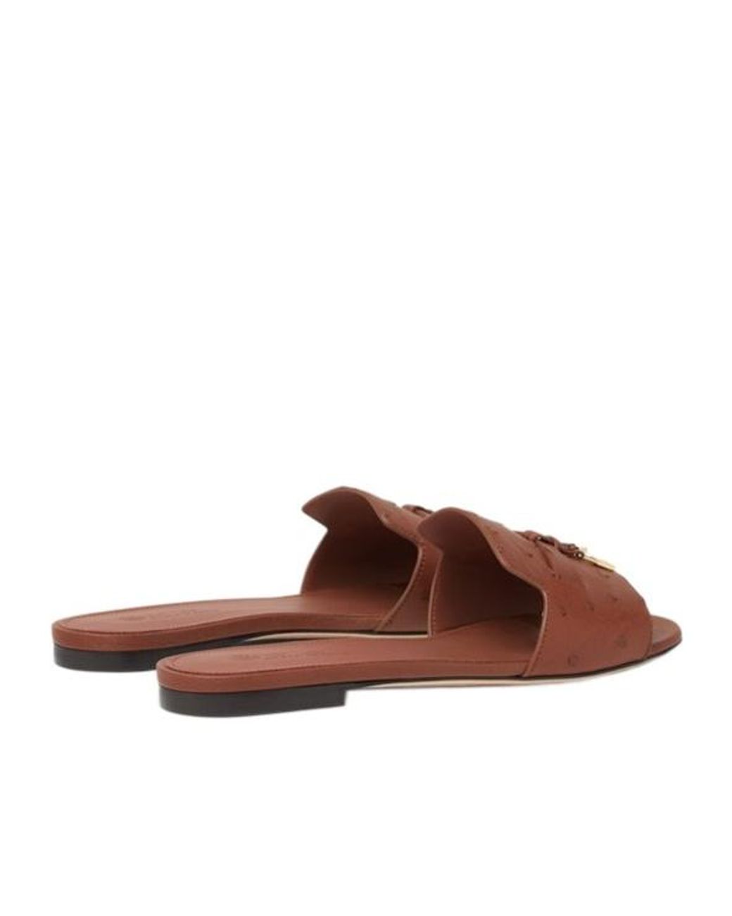 Loro Piana Brown Summer Charms Sandal