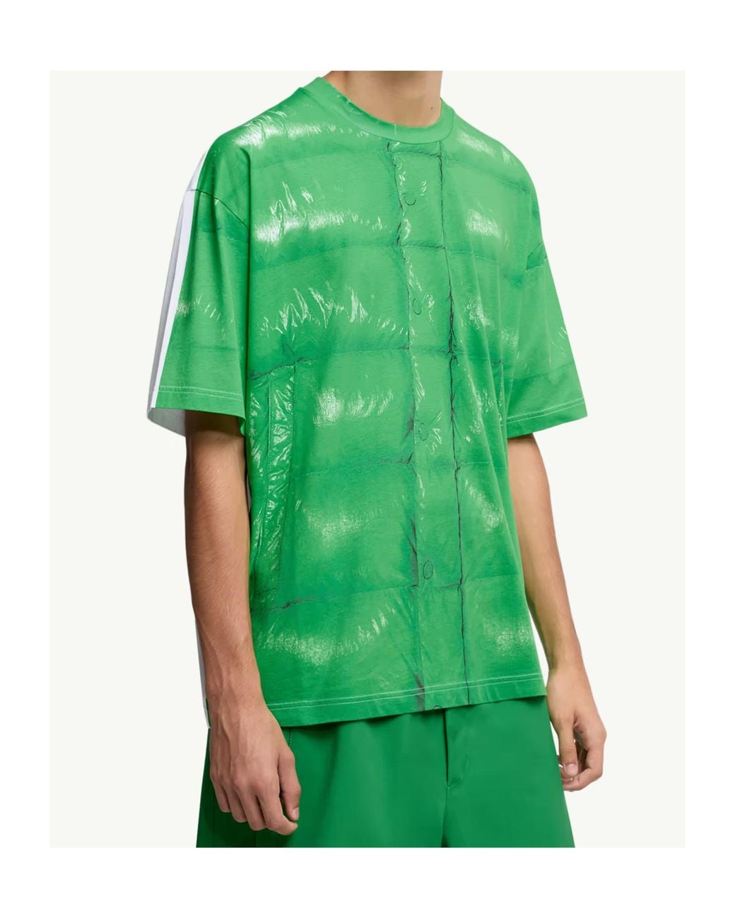 Moncler Green X Asap Rocky Logo Patch T-Shirt for men