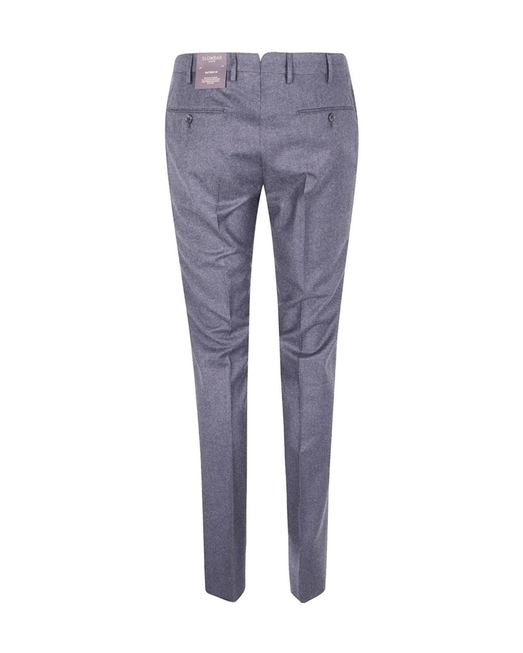Incotex Blue Cotton Trousers for men