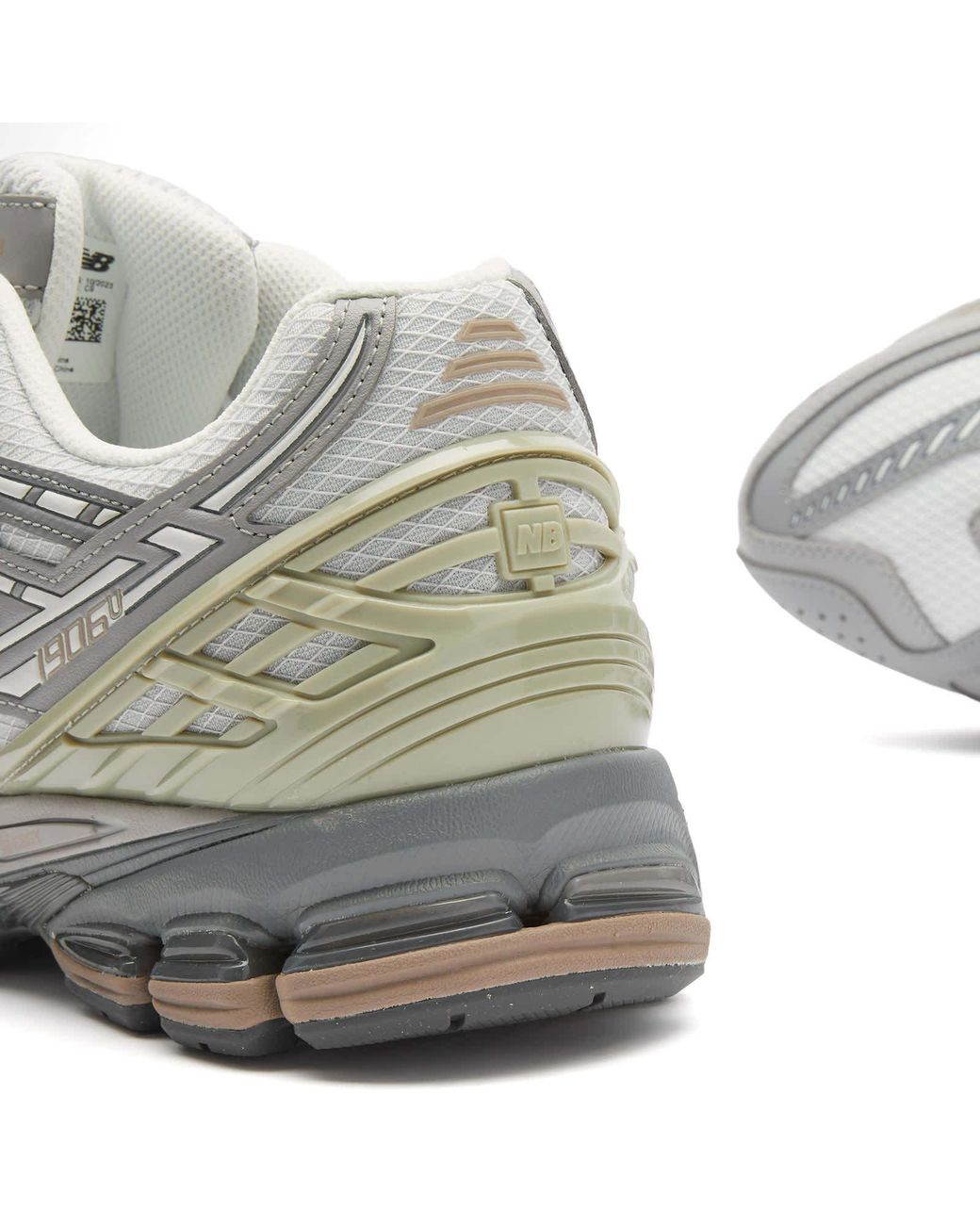 New Balance Gray 1906 Lace-Up Sneakers for men