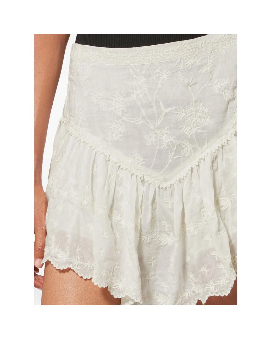 Isabel Marant White Embroidered Shorts