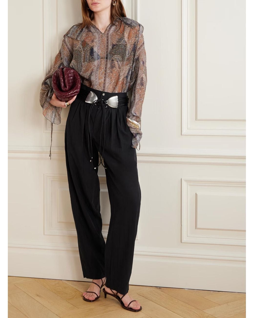 Isabel Marant Black Gleen Trousers