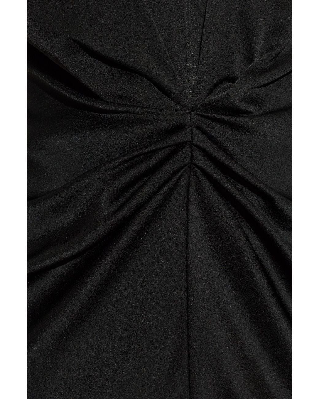 Victoria Beckham Black Draped Midi Dress