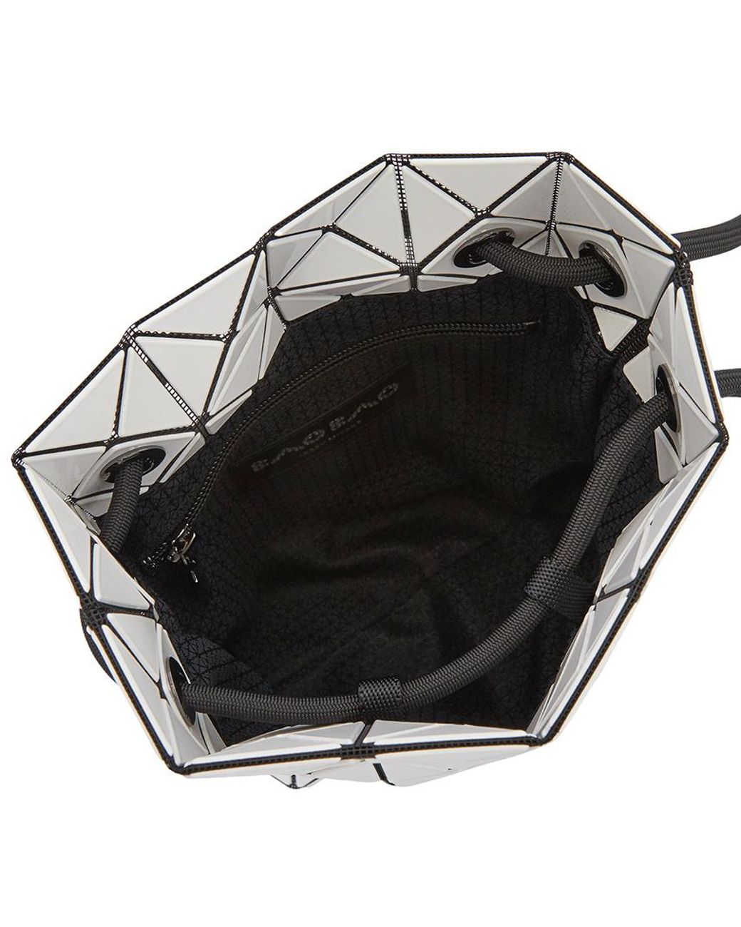 Issey Miyake White Geometric Shoulder Bag