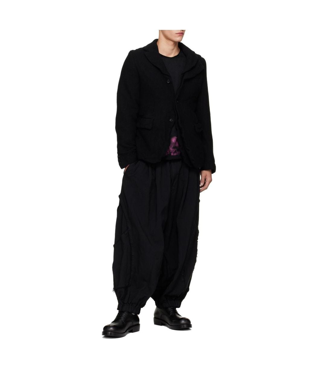 Comme des Garçons Blue Casual Pants With An Elastic Waistband for men