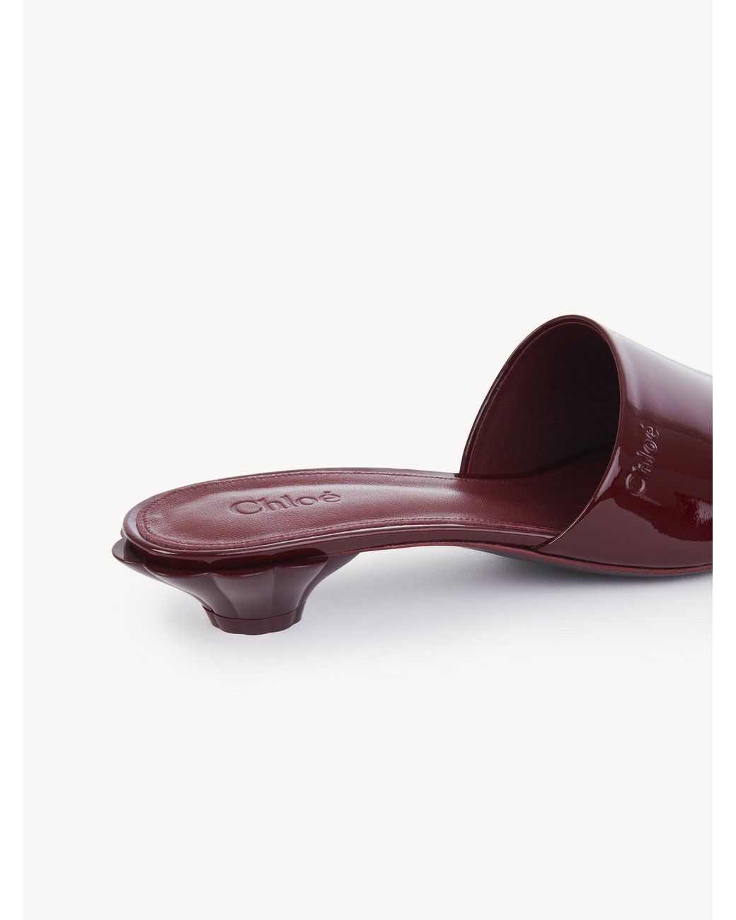 Chloé Purple Flower Mules