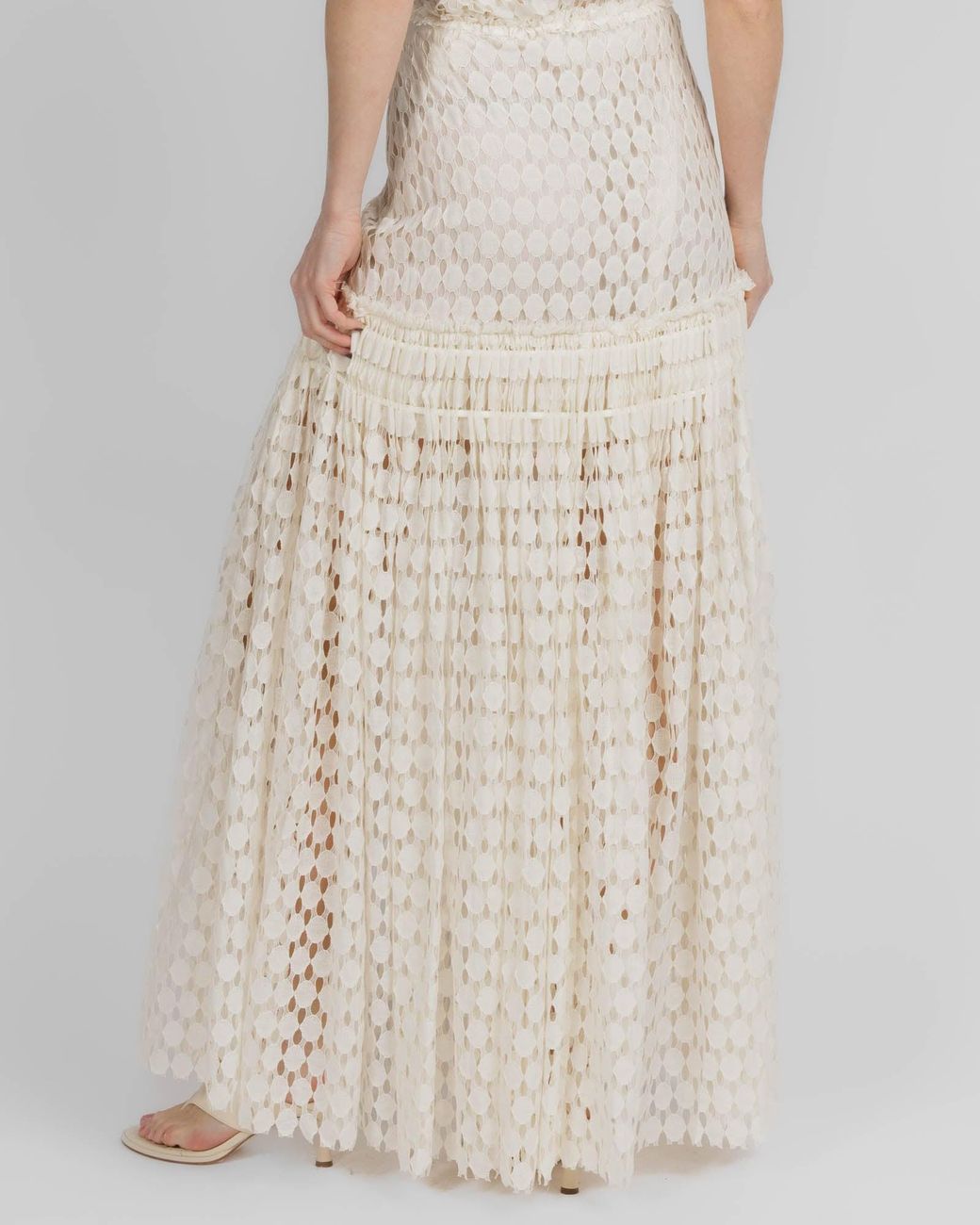Ulla Johnson White Hollow-Out Dress