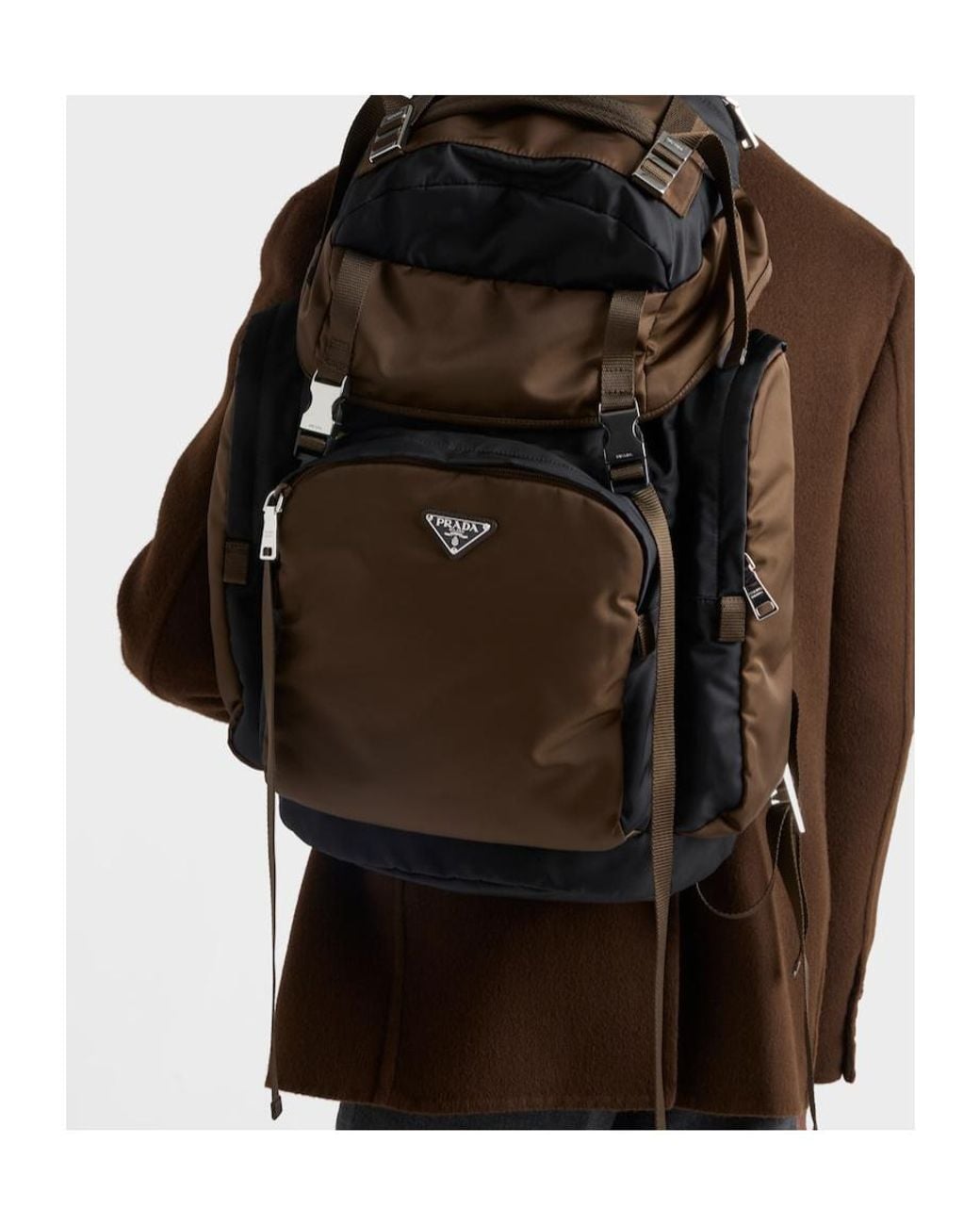 Prada Black Re-Nylon Backpack for men