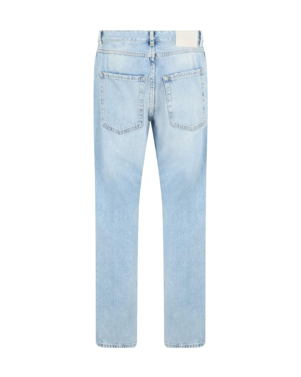 ICON DENIM Blue アイコンデニム ストレートレッグ スリムジーンズ for men