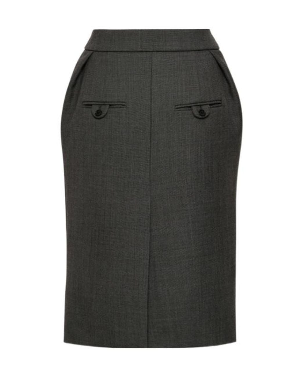 Magda Butrym Green Pleated Midi Skirt