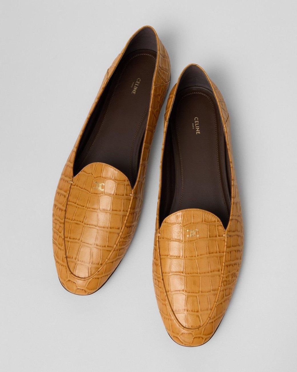 Céline Brown Aura Loafers