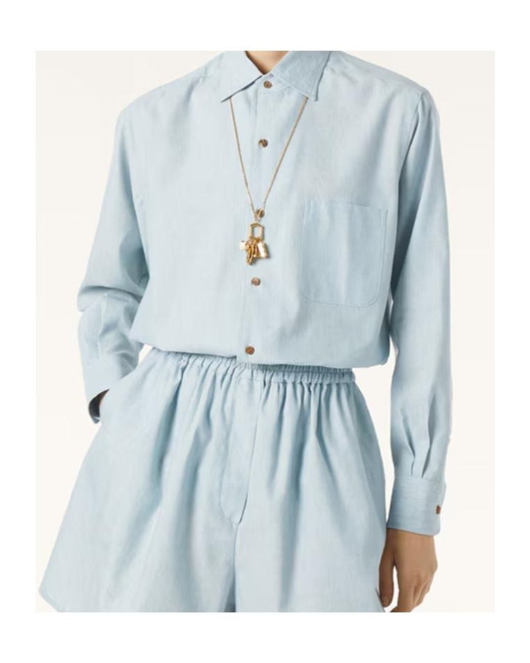 Loro Piana Blue André Shirt