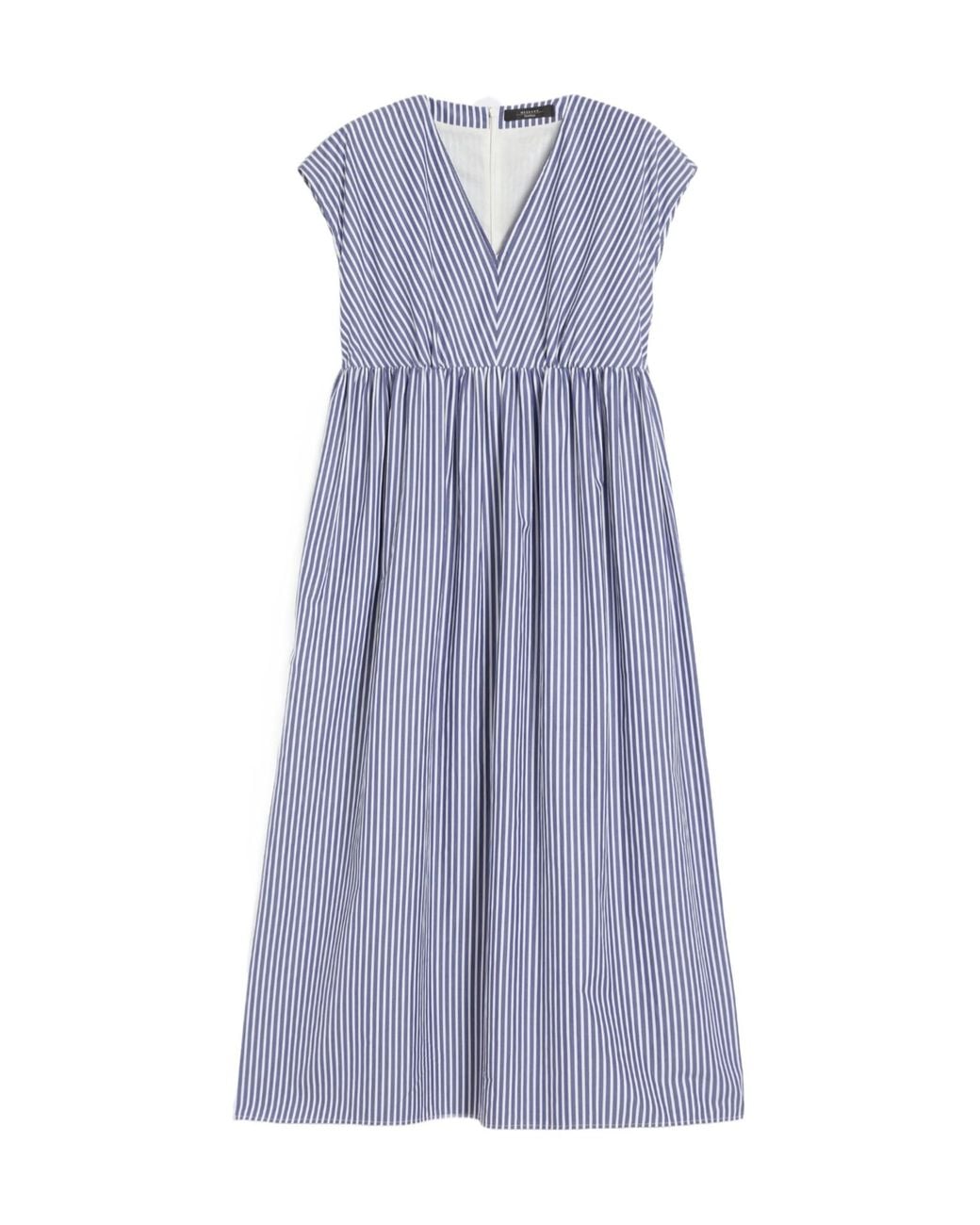Weekend by Maxmara Purple Cotton-Poplin A-Line Dress